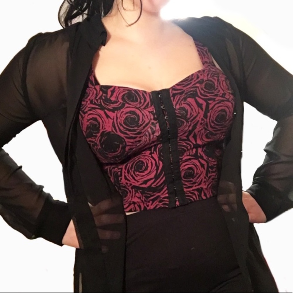 Rose Bustier Top